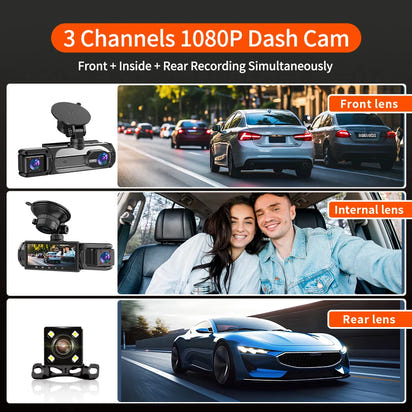 3-Kamera Dash Cam 1080P™